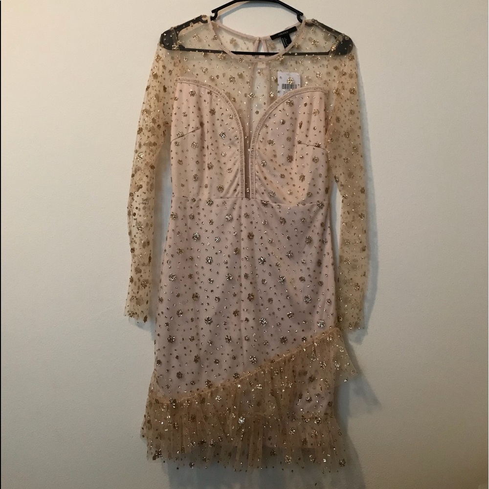 Forever 21 NYE Gold Sparkly Dress